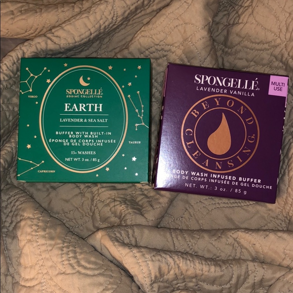 Spongelle lavender vanilla and lavender sea salt